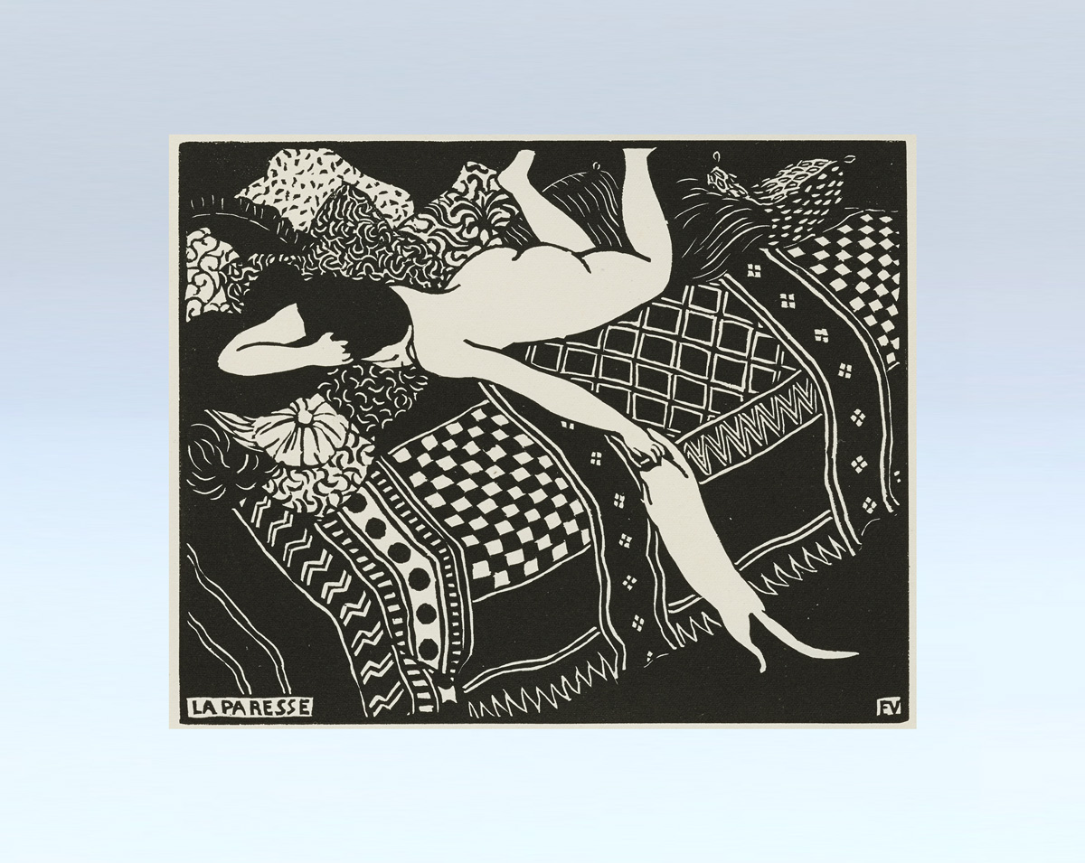 Plaid La Paresse Félix Vallotton